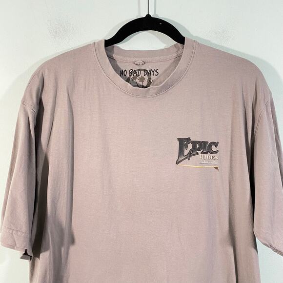 No Bad Days Men's Biege Epic Rides Car Short Sleeve Graphics Tee Size L - Picture 8 of 8